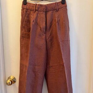 Aritzia Wilfred Effortless Linen Cropped Pants